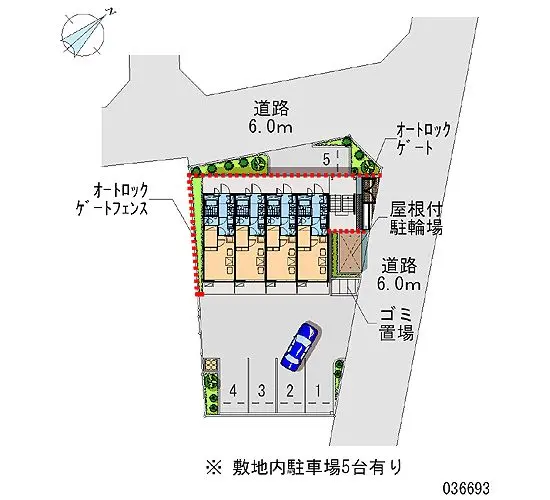 ★手数料０円★堺市北区中百舌鳥町　月極駐車場（LP）